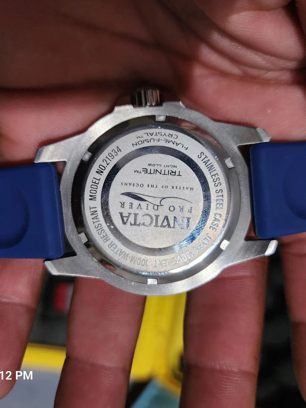Invicta Blue Silicone Strap Men's Sport Watch